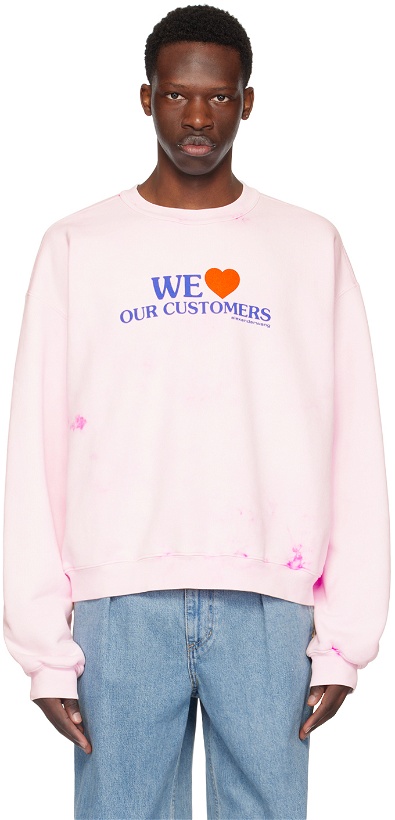Photo: Alexander Wang Pink 'Love Our Customers' Sweatshirt