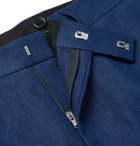 Favourbrook - Culcross Windsor Slim-Fit Linen-Jacquard Suit Trousers - Blue