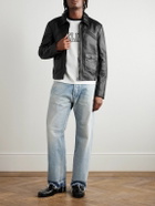 CELINE - Panelled Leather Jacket - Black