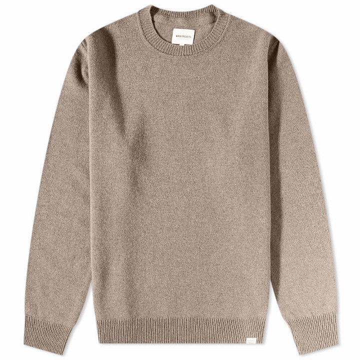 Photo: Norse Projects Men's Sigfred Lambswool Knit in Shale Stone