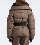 Moncler Grenoble Gelise hooded virgin wool down jacket