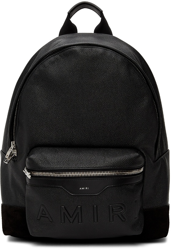 Photo: AMIRI Black Embossed Classic Backpack