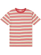 Armor Lux - Logo-Appliquéd Striped Cotton-Jersey T-Shirt - Red