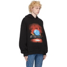 MISBHV Black Globe Crystals Hoodie