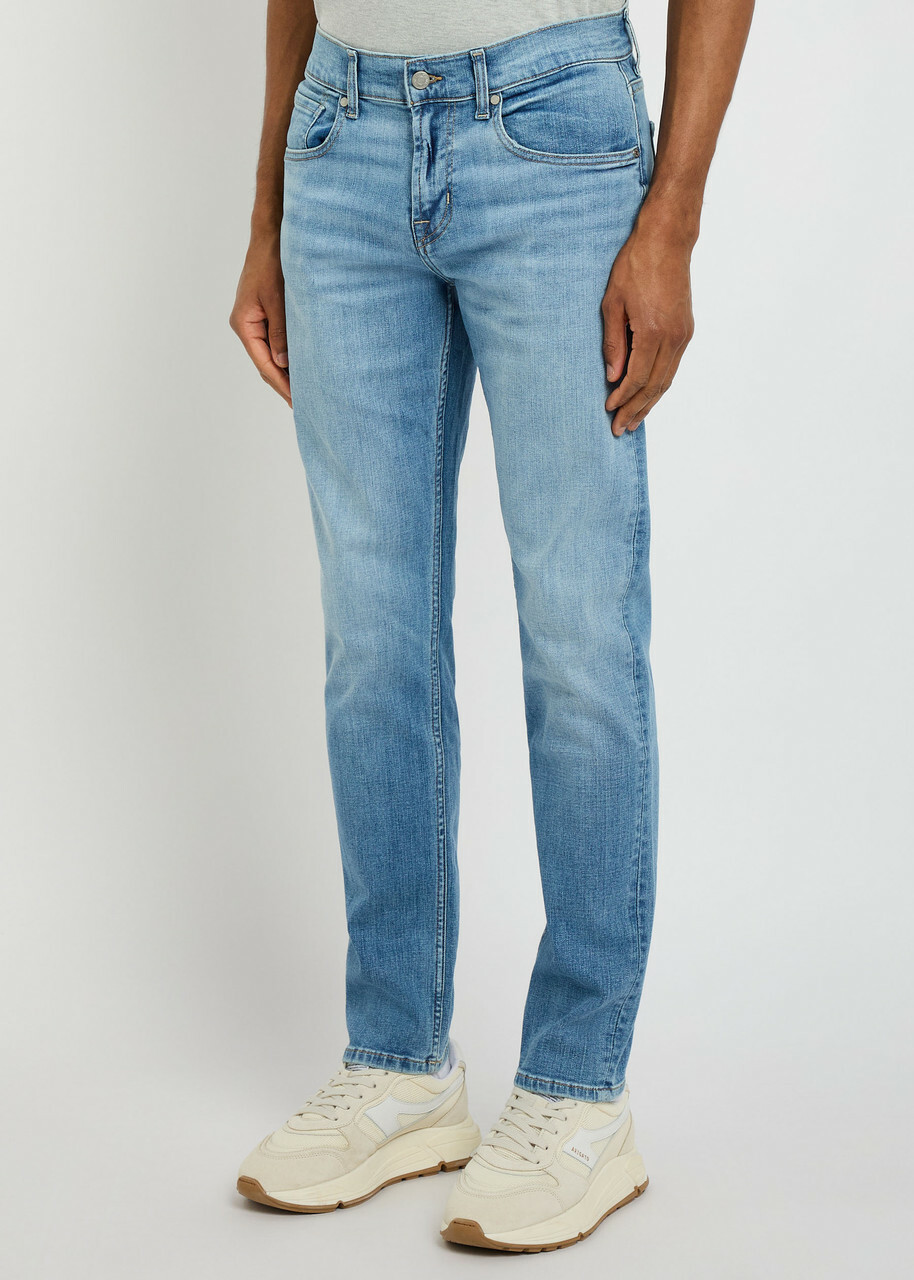 7 For All Mankind Slimmy Tapered Luxe Performance Jeans Light Blue