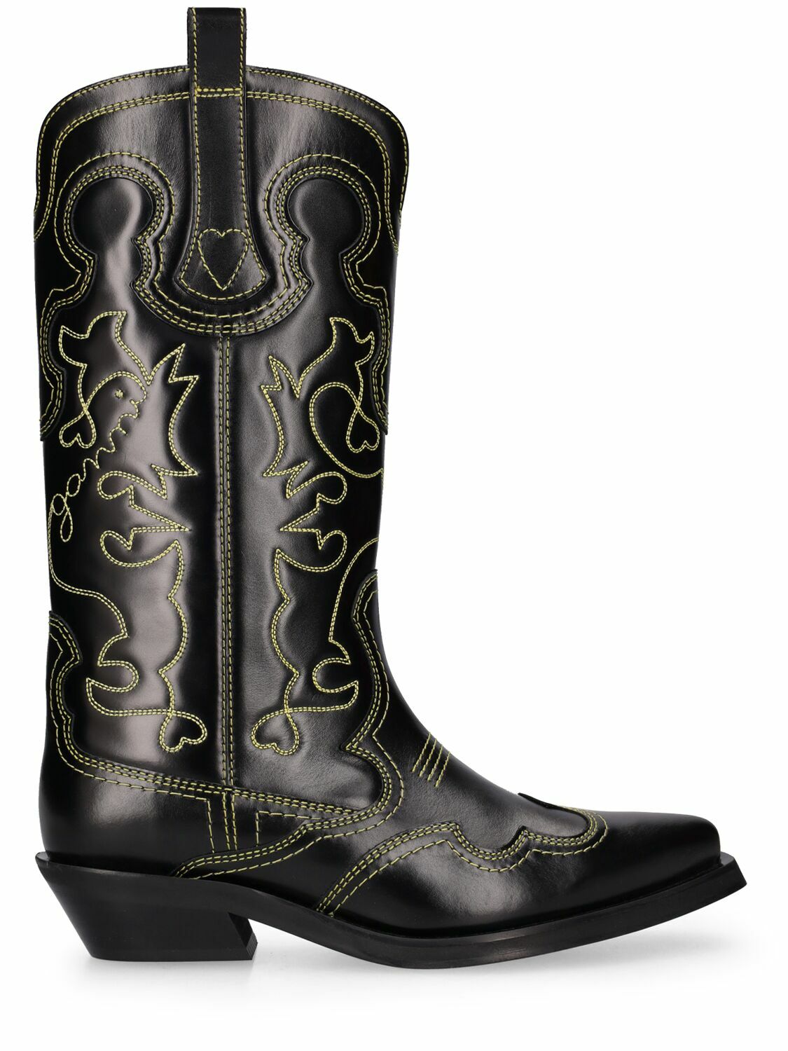 Cherevichkiotvichki Black Curved Zip Boots Cherevichkiotvichki