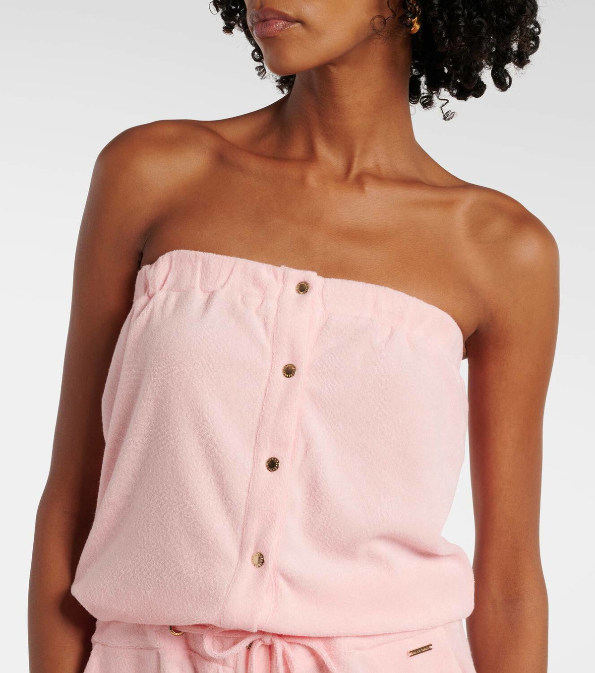 Melissa Odabash Venus cotton-blend jumpsuit
