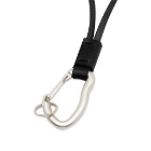 HOBO Carabiner Long Cord Key Ring in Black