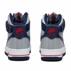 Nike W Air Force 1 Hi-Top Qs Sneakers in Wolf Grey/University Red
