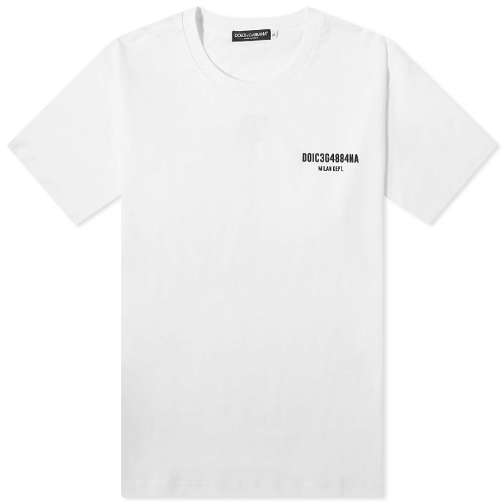 Photo: Dolce & Gabbana Men's Vibe Logo T-Shirt in White
