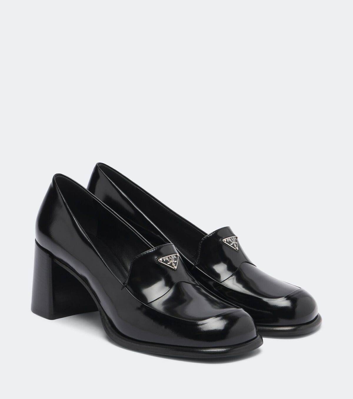 Prada Patent leather loafer pumps