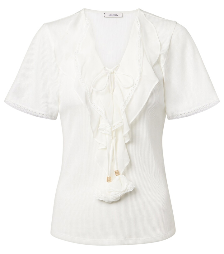 Photo: Dorothee Schumacher Pure Sleekness ribbed-knit cotton top