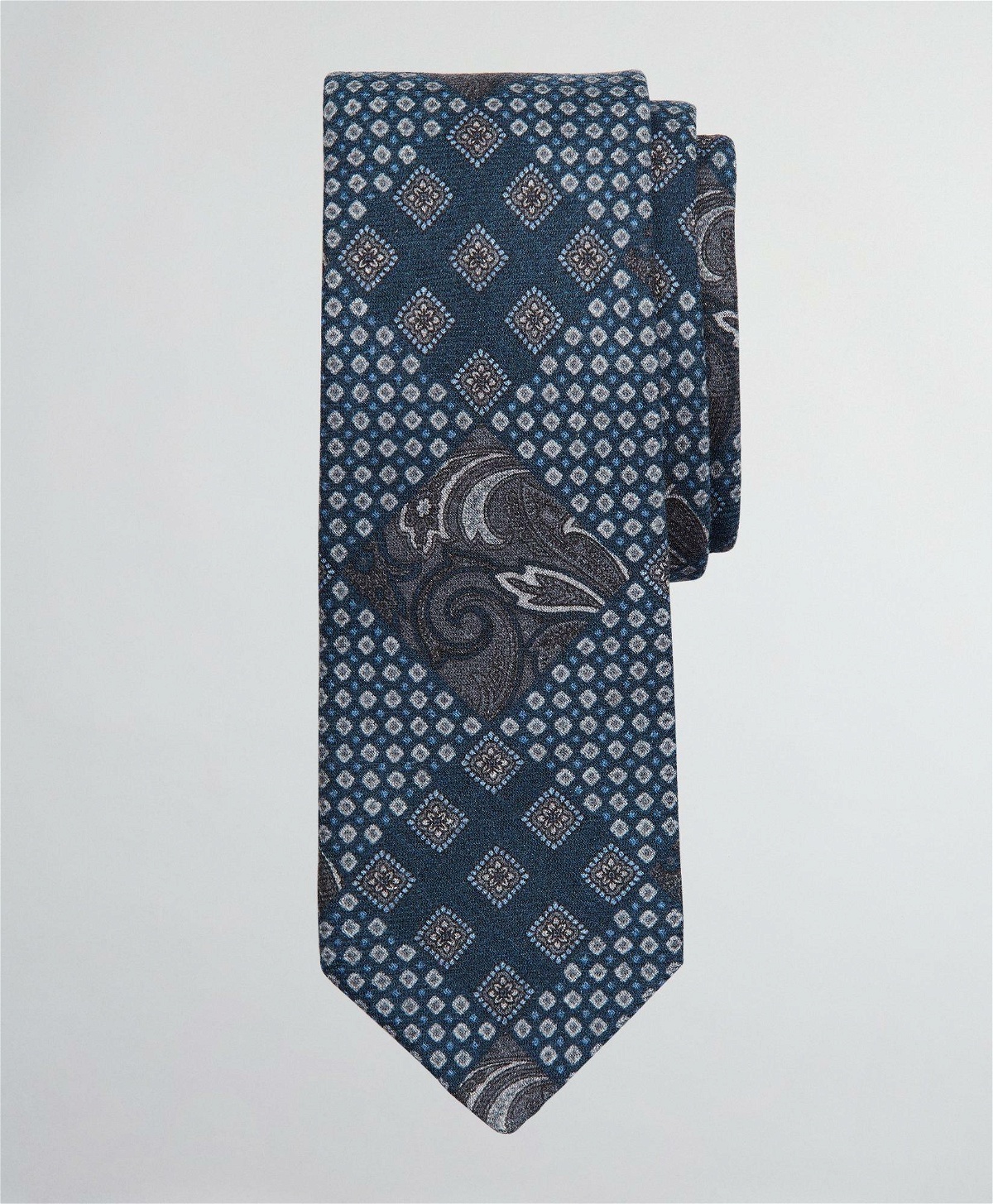 Brooks Brothers Men's Patchwork Print Tie | Navy