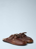 Miu Miu Leather Lace-Up Mules