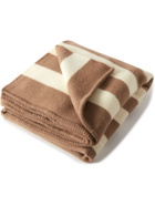 TEKLA - Striped Brushed Virgin Wool Blanket
