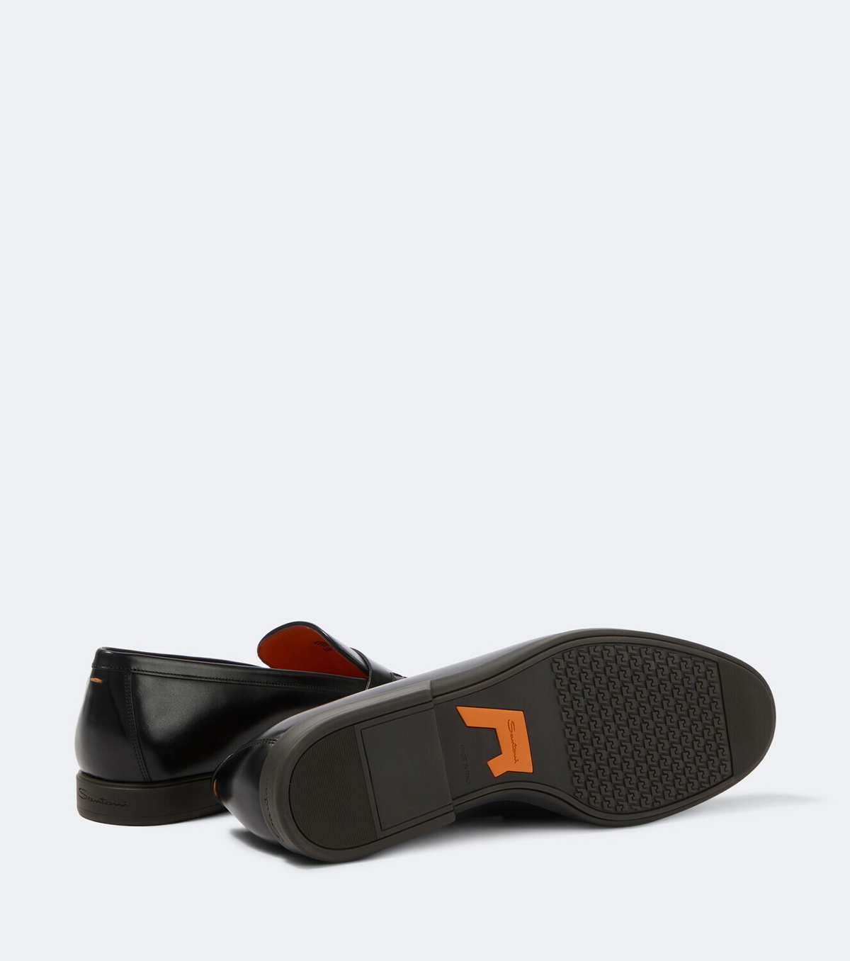 Santoni Milo leather penny loafers