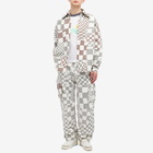 ERL Men's Checkerboard Canvas Jacket in Black/White