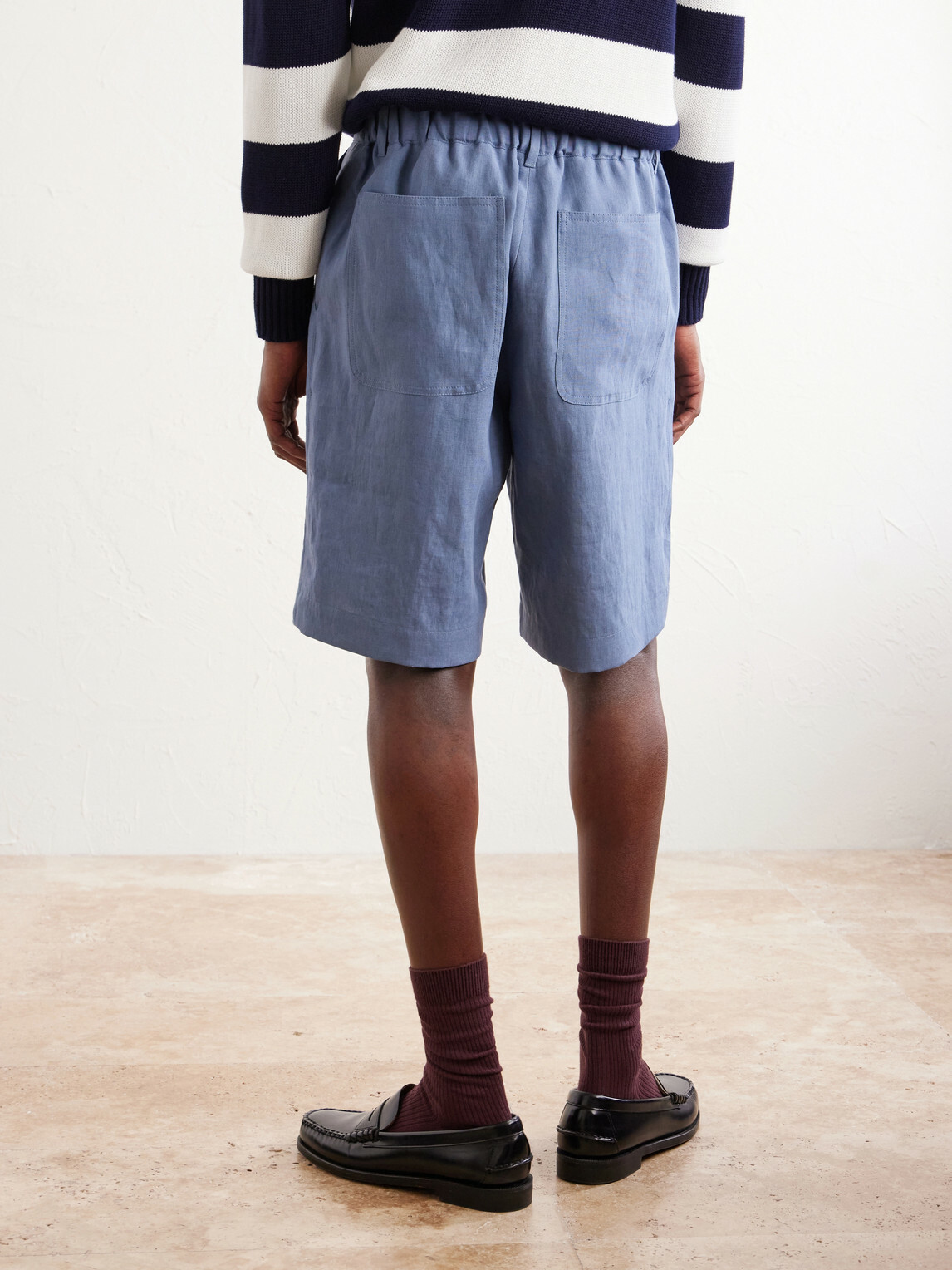 Paul Smith - Straight-Leg Linen Shorts - Blue