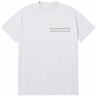 Alexander McQueen Men's Logo Tape T-Shirt in Light Pale Grey