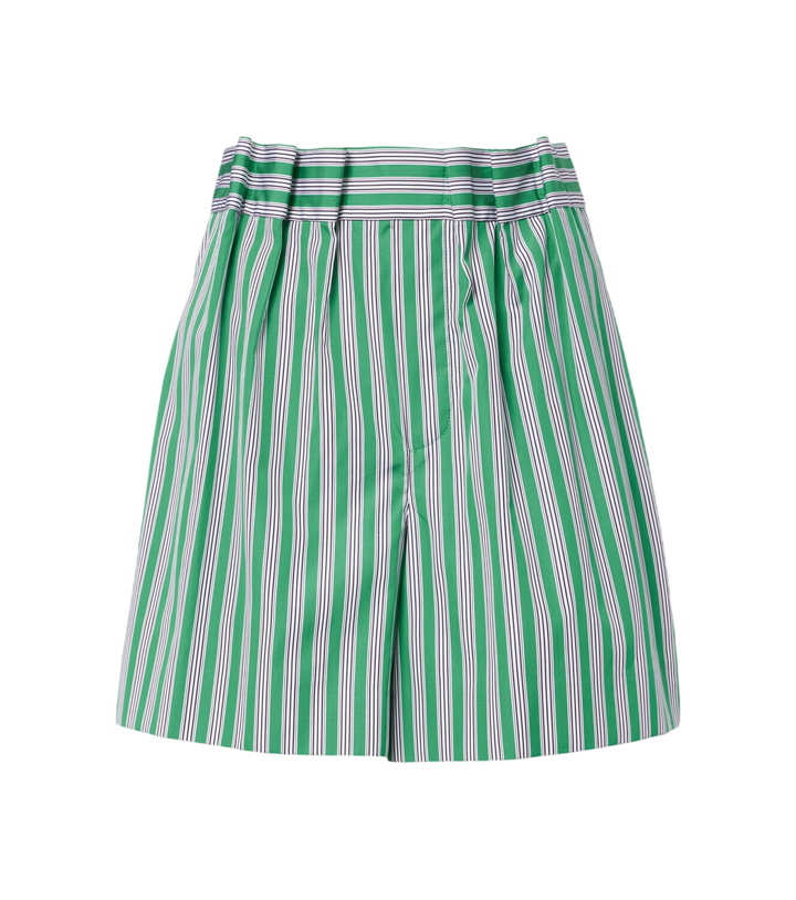 Photo: Loewe Striped cotton poplin shorts