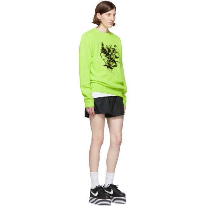 Nike neon deals green sweatshirt