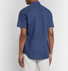 Canali - Slim-Fit Linen and Cotton-Blend Shirt - Blue