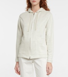 Loro Piana - Zip-up linen jersey hoodie