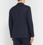 MAN 1924 - Navy Kennedy Slim-Fit Unstructured Linen and Cotton-Blend Suit Jacket - Navy