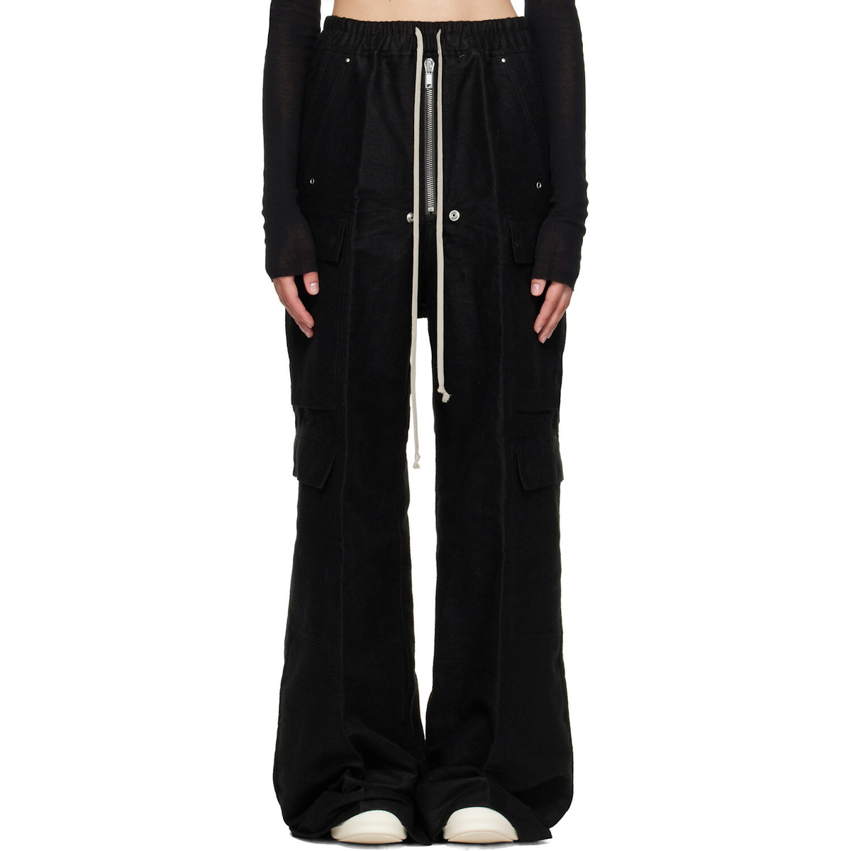 Rick Owens Black Tower Cargobelas Trousers