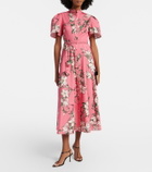 Leo Lin Bianca floral cotton shirt dress