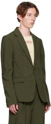 Dion Lee Green Puncture Blazer