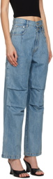 DRAE Blue Double-Waist Jeans