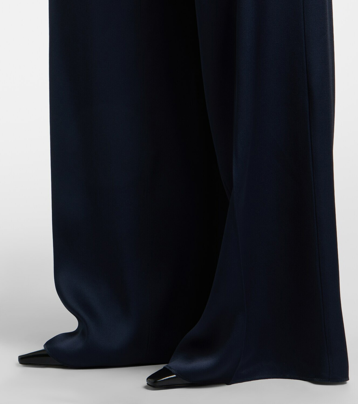 Max Mara Elegante belted satin jumpsuit
