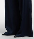 Max Mara Elegante belted satin jumpsuit
