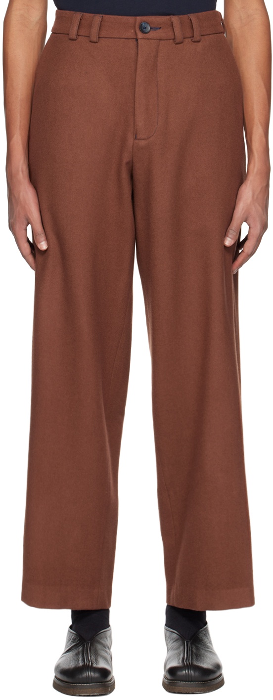 ABAGA VELLI Brown Wide Trousers