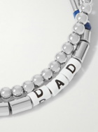 Roxanne Assoulin - Dad Set of Two Silver-Tone and Enamel Beaded Bracelets