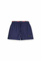 Diesel Mid-length swim shorts with logo print - Swim shorts Mens in Blue