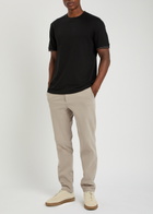 Boss Close-knit Cotton T-shirt Black