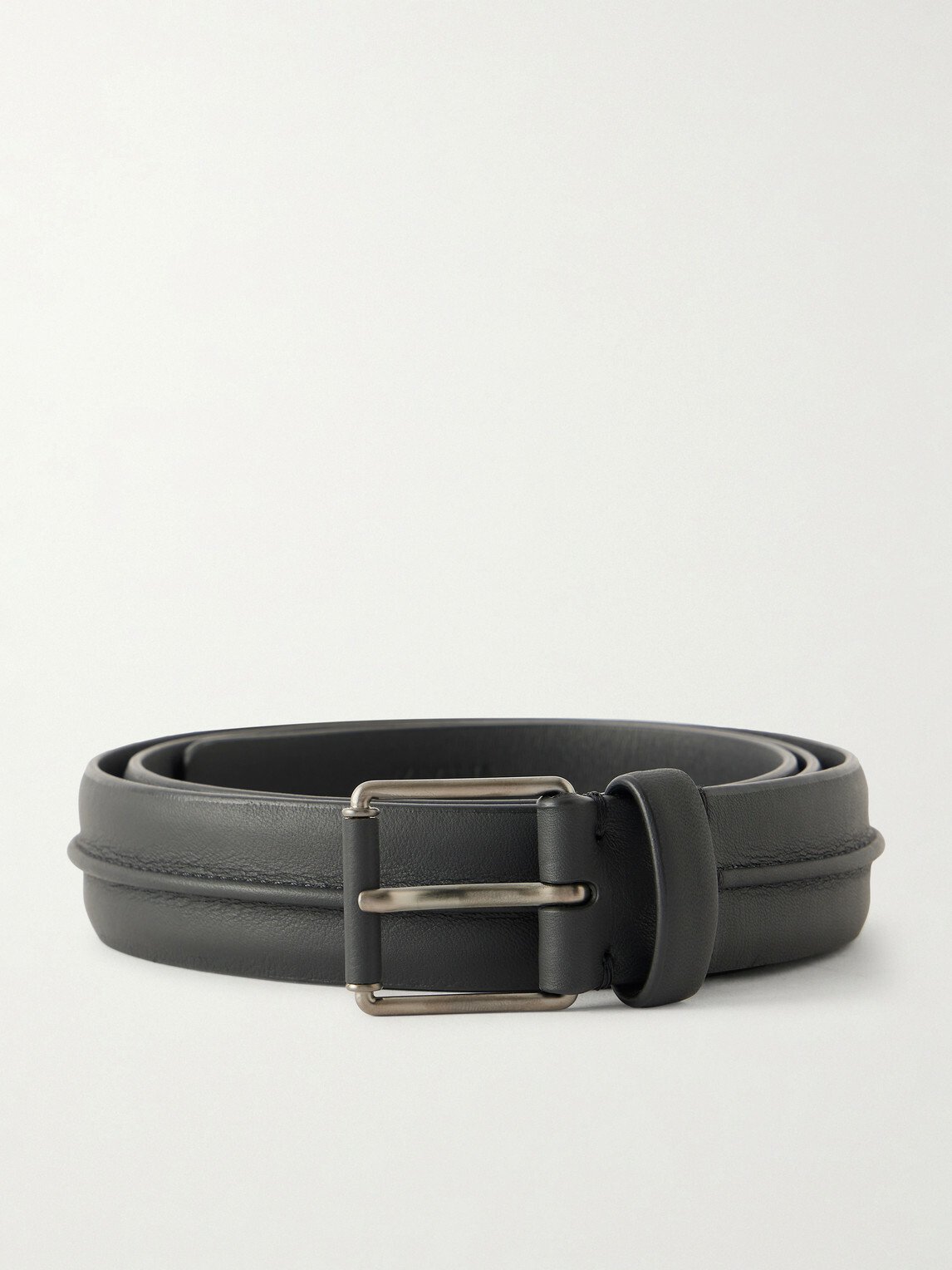 Zegna - 3cm Leather Belt - Black
