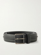 Zegna - 3cm Leather Belt - Black