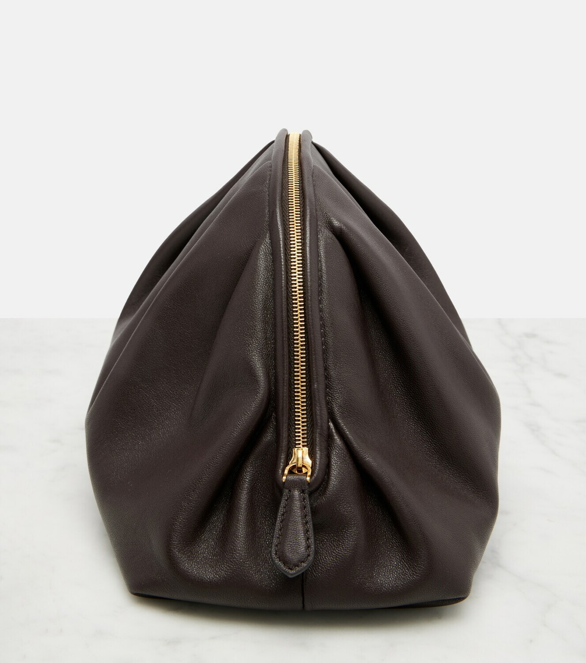 The Row Charlotte Small leather clutch