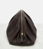 The Row Charlotte Small leather clutch