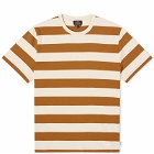 A.P.C. Men's Thibaut Stripe T-Shirt in Noisette/White