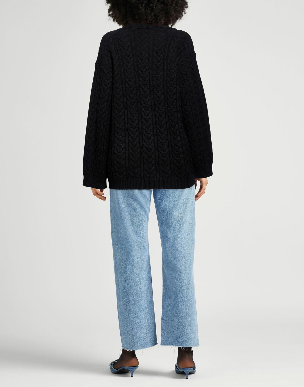 Laneus Womens Cardigan in Black
