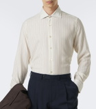 Eleventy Striped twill shirt