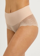 Spanx Undie-tectable Lace-trimmed Seamless Briefs Nude