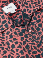 WTAPS - Night Vision Camp-Collar Leopard-Print Cotton-Twill Shirt - Pink