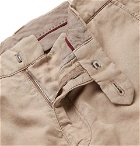 Brunello Cucinelli - Linen and Cotton-Blend Cargo Shorts - Men - Beige