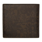 Alexander McQueen Black and Brown Floral Skull Wallet