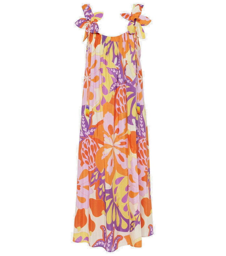 Photo: Farm Rio Lee floral cotton-blend maxi dress